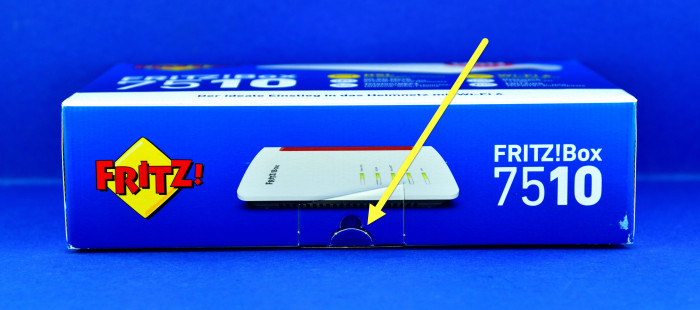 Verpackung der AVM Fritzbox 7510 (Bild: Harald Karcher)